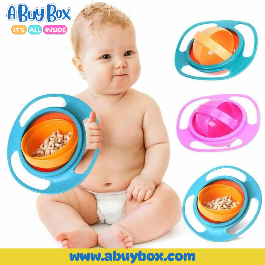 360 Rotate Spill-proof Bowl