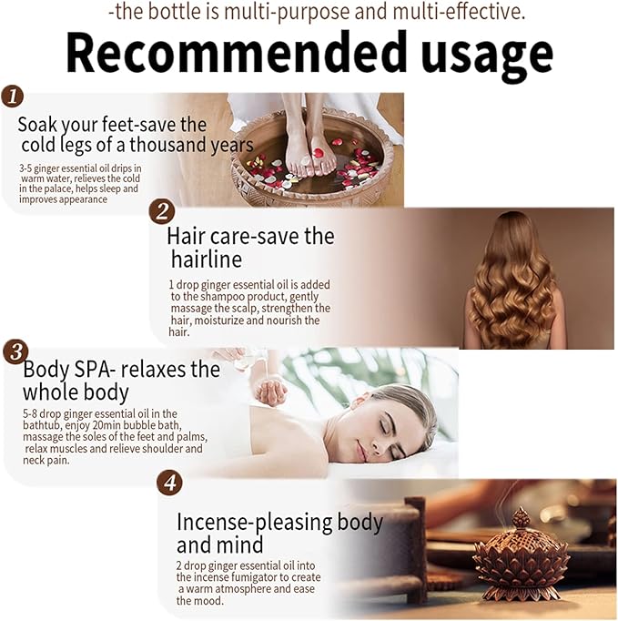 Natural Belly Drainage Ginger Oil