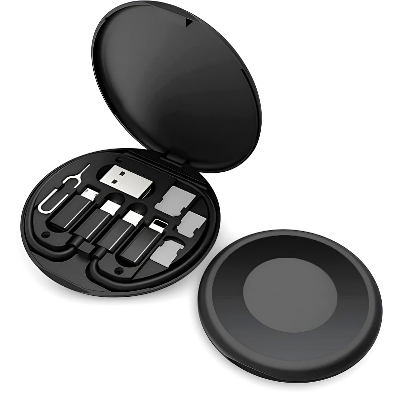 60W Multifunctional Fast Charging Data Cable Set – Portable 5-in-1 Charging Solution