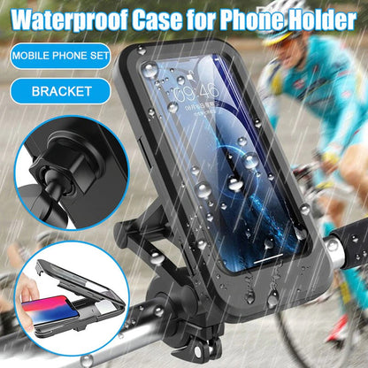 Waterproof Mobile Phone Holder for Motorcycle Bike and Bicycle 360 Rotatable Magnetic Stand